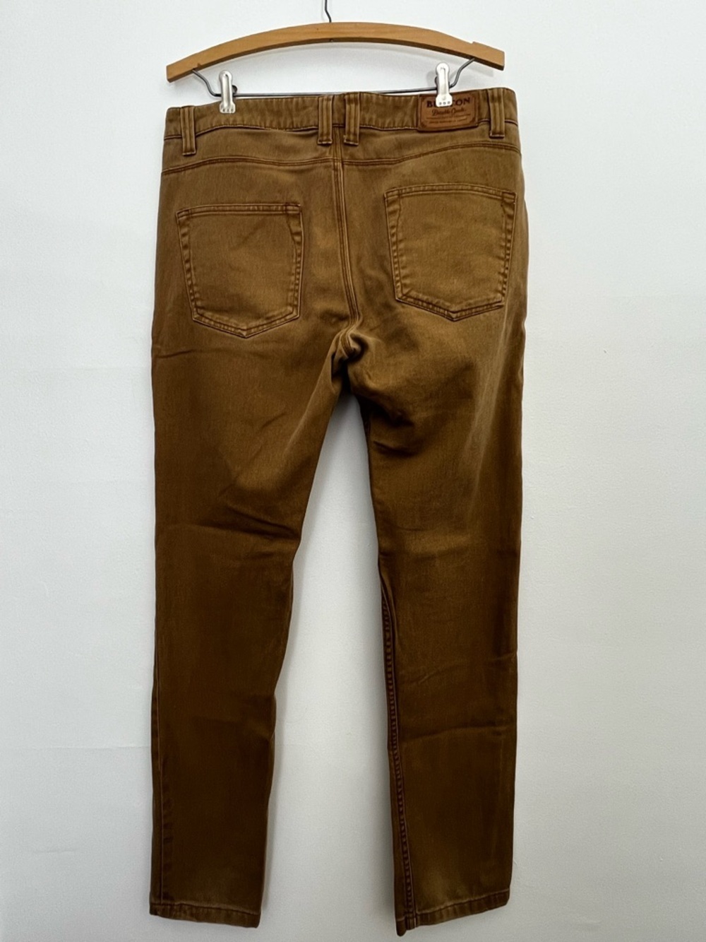 Burton Slim Straight Jeans Men’s 34 Brown Denim Pants Skate Workwear Casual - Picture 4 of 7